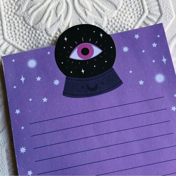 Evil Eye Crystal Ball List Pad with Magnet - Picture 8 of 9